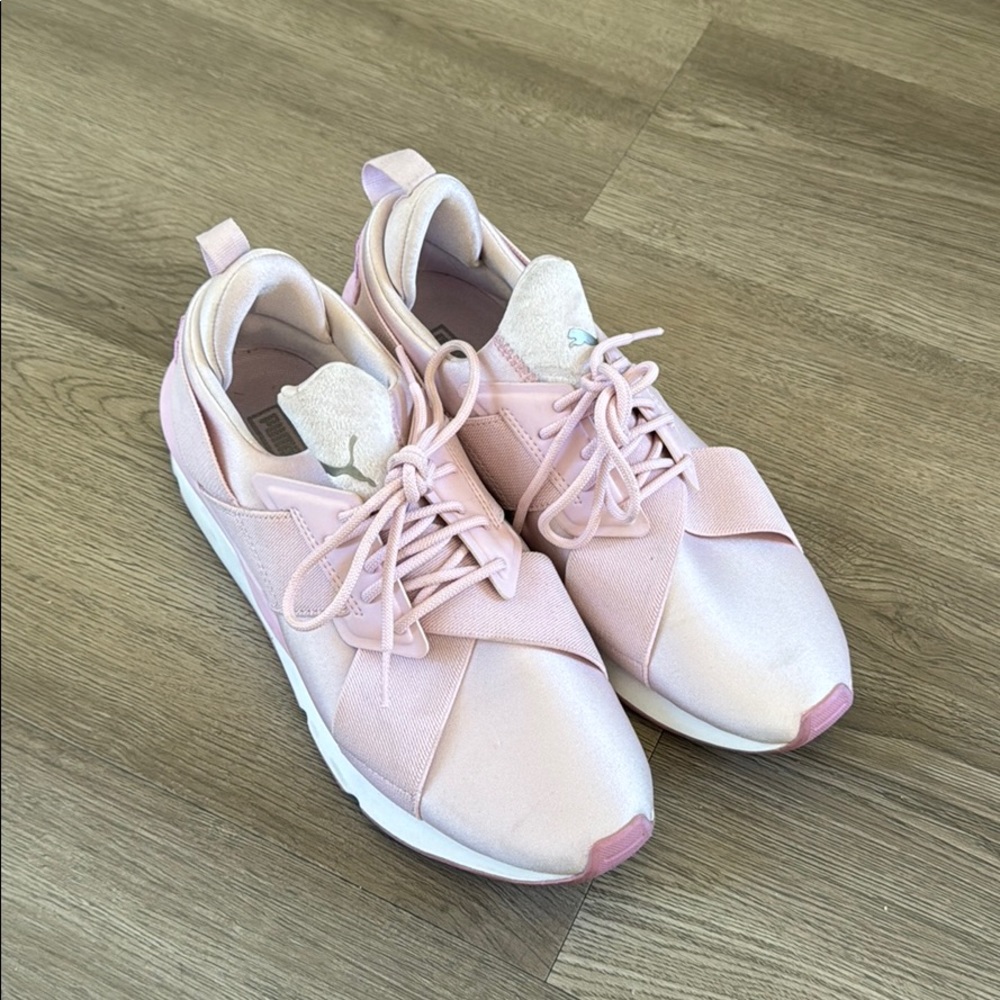 Puma Lavender Neoprene Sneakers